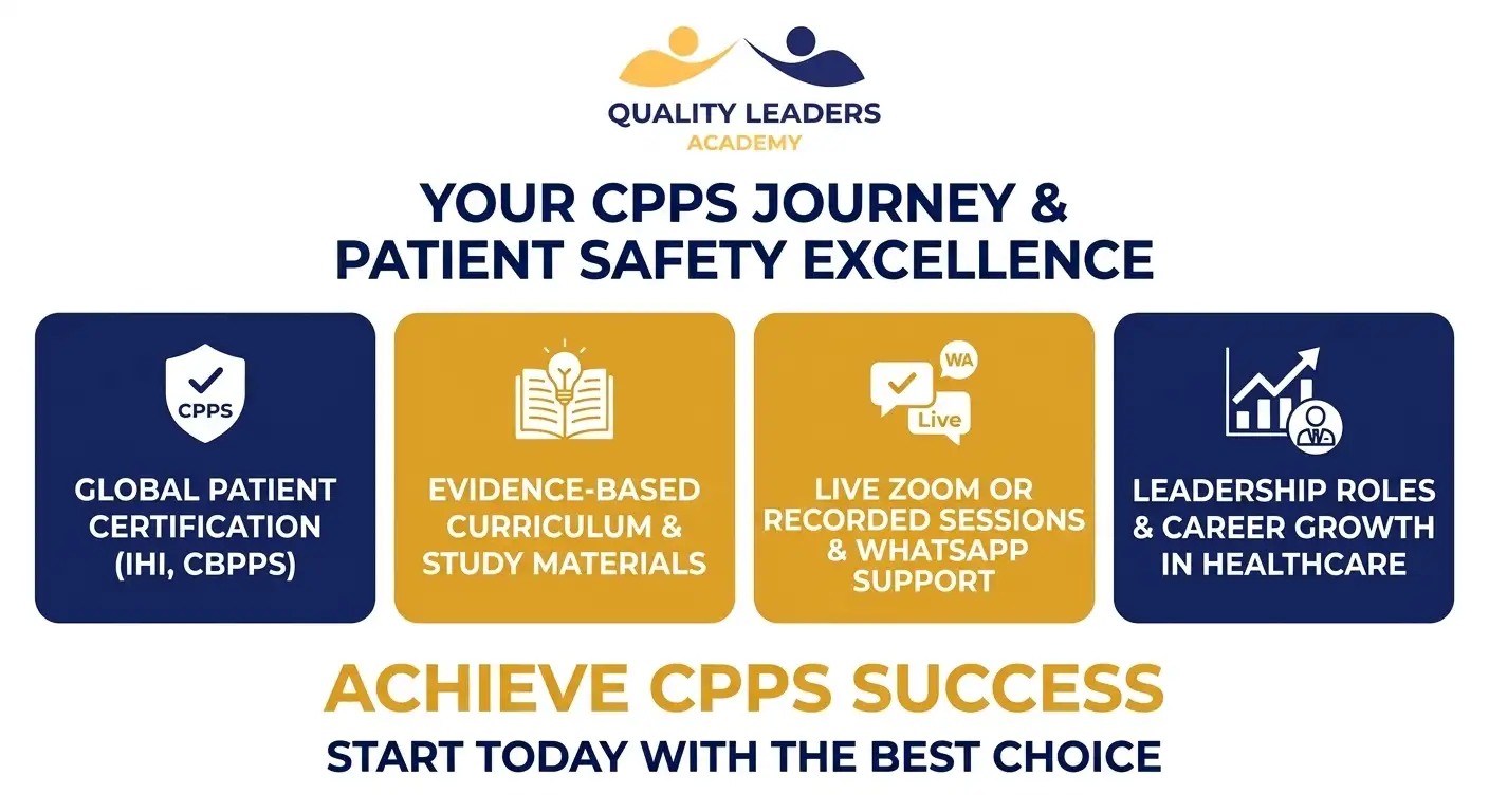 WHY QUALITY LEADERS ACADEMY IS THE BEST CHOICE TO CONQUER THE CPPS EXAM AND ENSURE PATIENT SAFETY